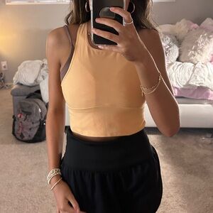 Free people orange athletic cropped tank! Size XS